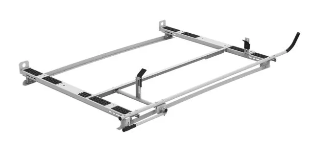 4080L – HOLMAN Ladder Rack, Rain Gutter Mount Adjustable Powder Coated White Steel Curb Side Only